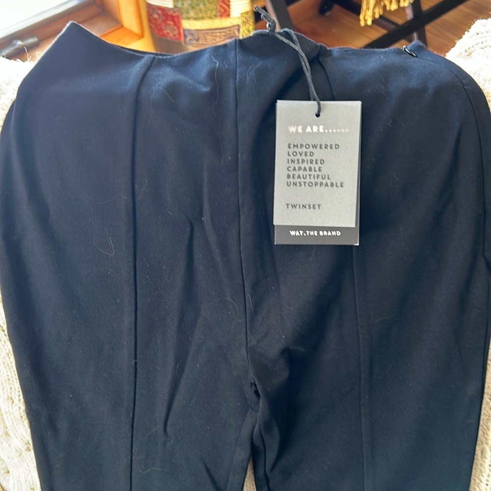 Wat.The Brand split hem trousers  XS/ 8.  NWT